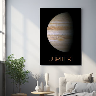 Outer Space, Galaxy, Solar System, Planet Jupiter Metal Print