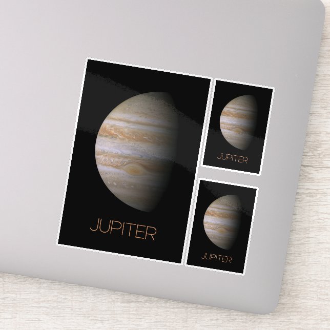 Outer Space, Galaxy, Solar System, Planet Jupiter Sticker (Detail)