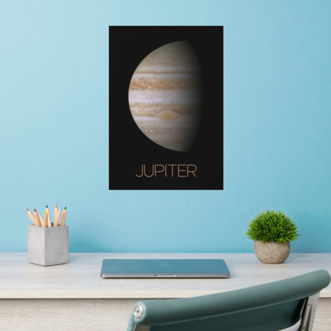 Outer Space, Galaxy, Solar System, Planet Jupiter Wall Decal (Home Office 2)