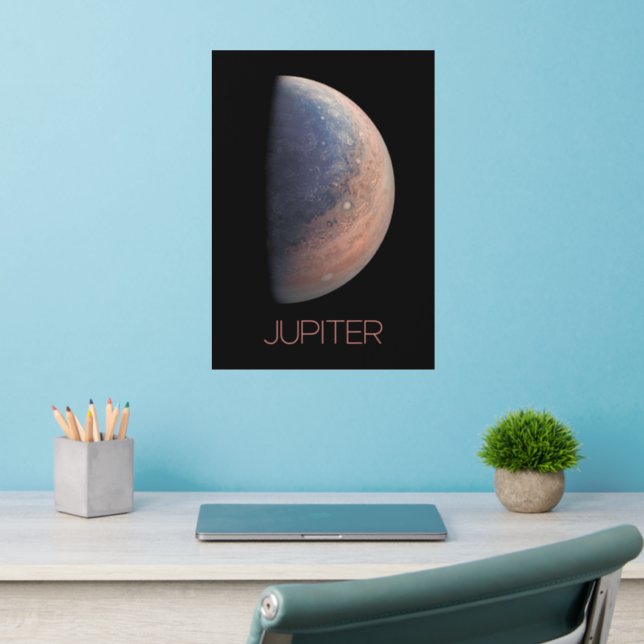 Outer Space, Galaxy, Solar System, Planet Jupiter Wall Decal (Home Office 2)