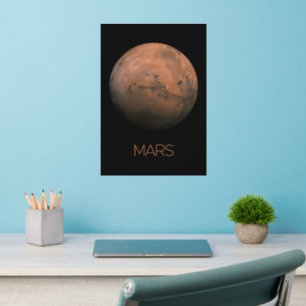 Outer Space, Galaxy, Solar System, Planet Mars Wall Decal