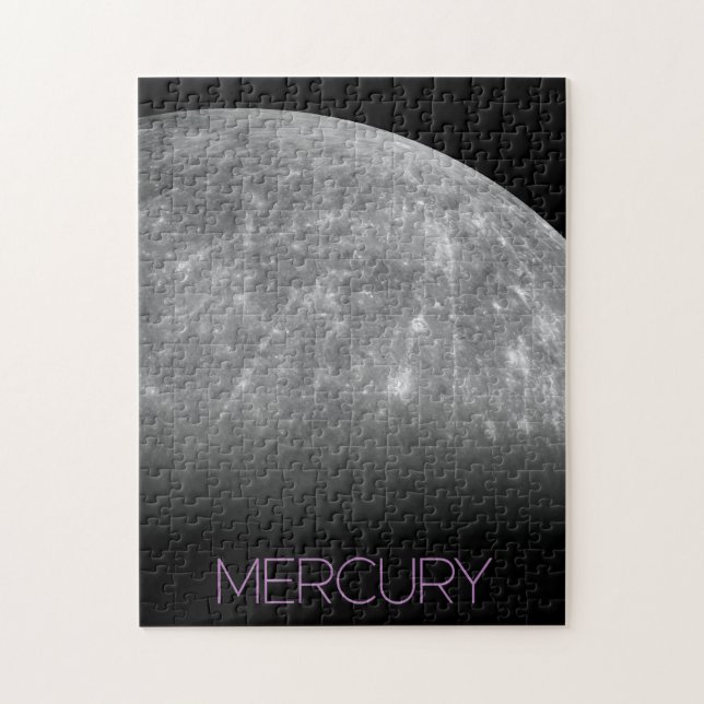 Outer Space, Galaxy, Solar System, Planet Mercury Jigsaw Puzzle (Vertical)