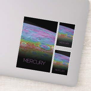 Outer Space, Galaxy, Solar System, Planet Mercury Sticker
