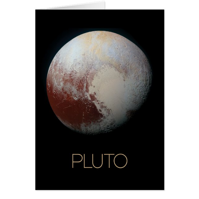 Outer Space, Galaxy, Solar System, Planet Pluto Cards (Front)