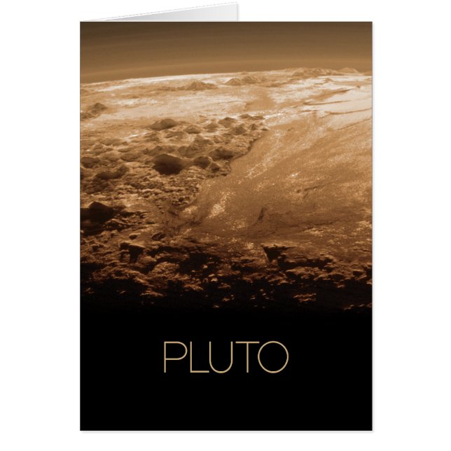 Outer Space, Galaxy, Solar System, Planet Pluto Cards (Front)
