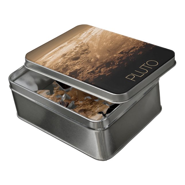Outer Space, Galaxy, Solar System, Planet Pluto Jigsaw Puzzle (Lid Open)