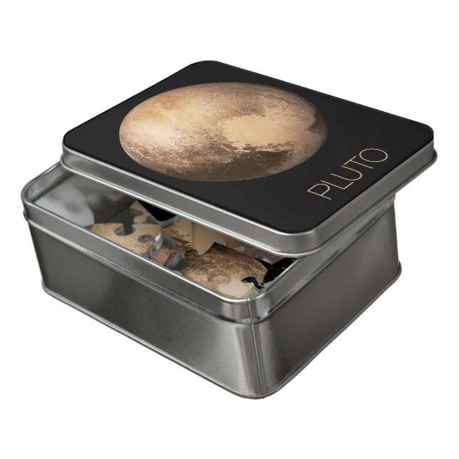 Outer Space, Galaxy, Solar System, Planet Pluto Jigsaw Puzzle (Lid Open)