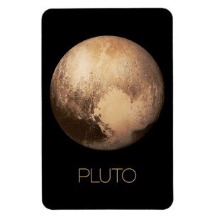 Outer Space, Galaxy, Solar System, Planet Pluto Magnet
