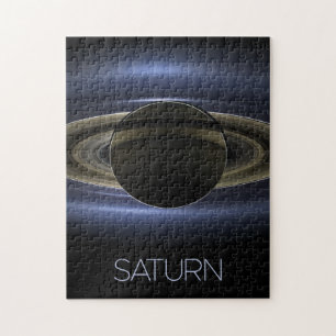 Outer Space, Galaxy, Solar System, Planet Saturn Jigsaw Puzzle