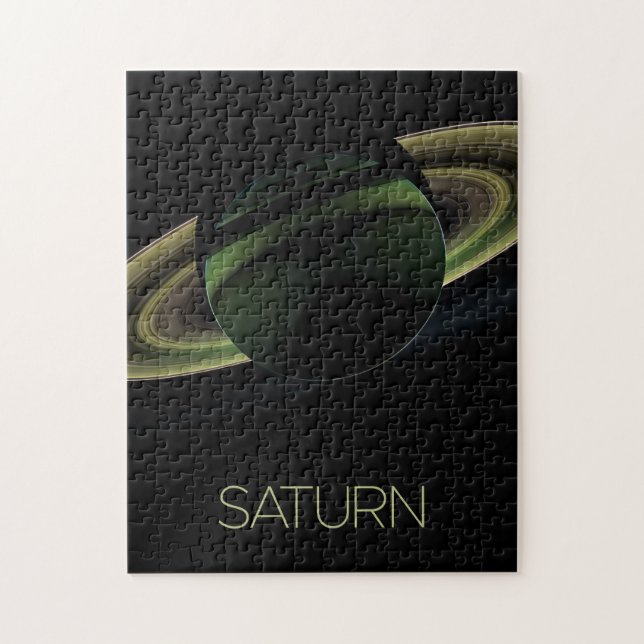 Outer Space, Galaxy, Solar System, Planet Saturn Jigsaw Puzzle (Vertical)