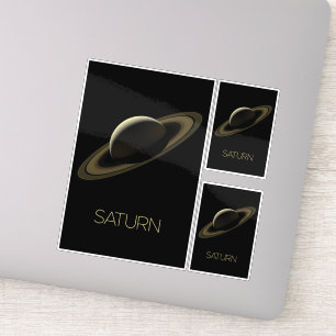 Outer Space, Galaxy, Solar System, Planet Saturn Sticker
