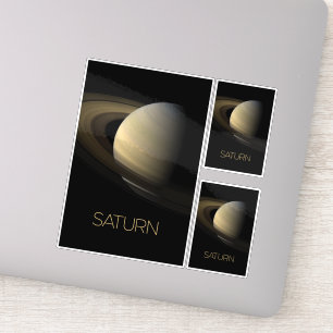 Outer Space, Galaxy, Solar System, Planet Saturn Sticker