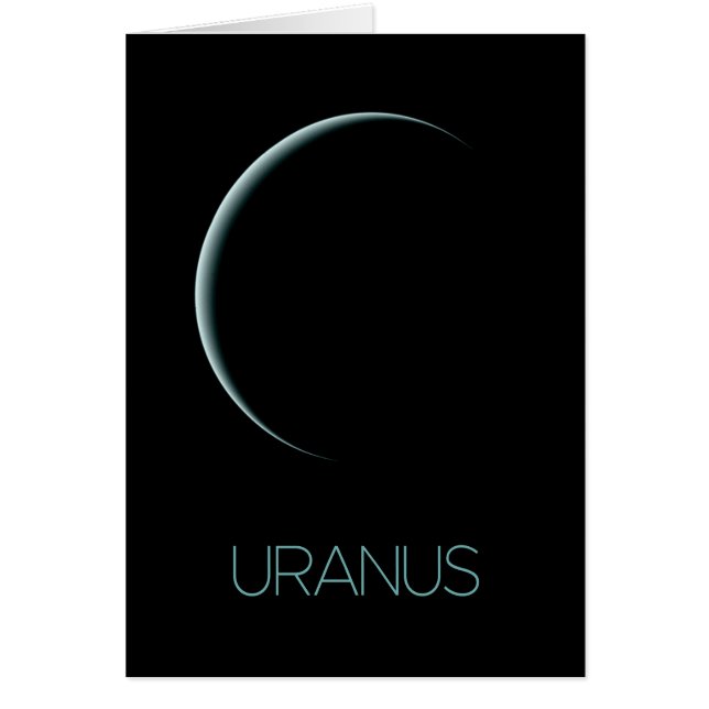 Outer Space, Galaxy, Solar System, Planet Uranus Cards (Front)