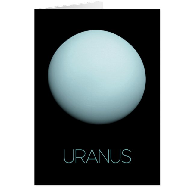 Outer Space, Galaxy, Solar System, Planet Uranus Cards (Front)