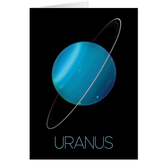 Outer Space, Galaxy, Solar System, Planet Uranus Cards (Front)