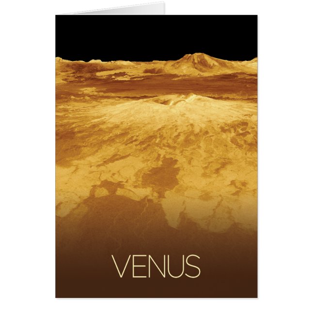 Outer Space, Galaxy, Solar System, Planet Venus Cards (Front)