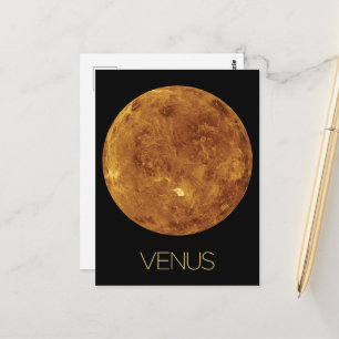 Outer Space, Galaxy, Solar System, Planet Venus Postcard