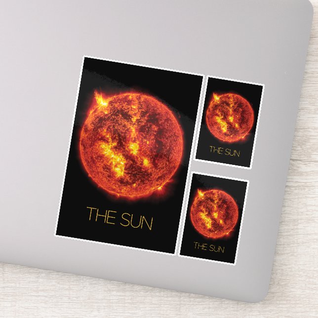 Outer Space, Galaxy, Solar System, Stars, The Sun Sticker (Detail)