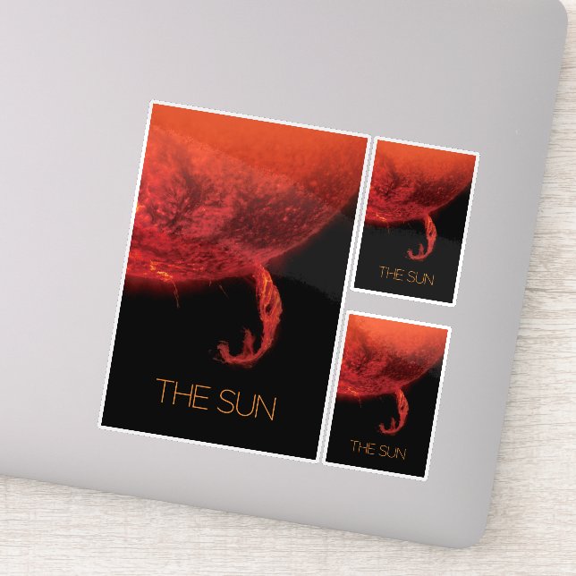 Outer Space, Galaxy, Solar System, Stars, The Sun Sticker (Detail)