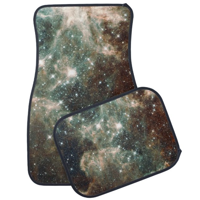 Outer Space Galaxy Stars Universe Car Accessory  Floor Mat (Set)
