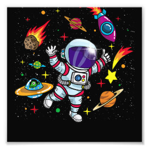 Outer Space Gift for Sci Fi Kids- Boys & Girls Ast Photo Print