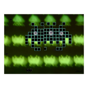 Outer Space Invader Kingdom Poster