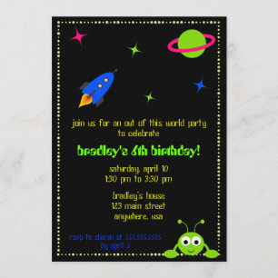 Outer Space Invitation