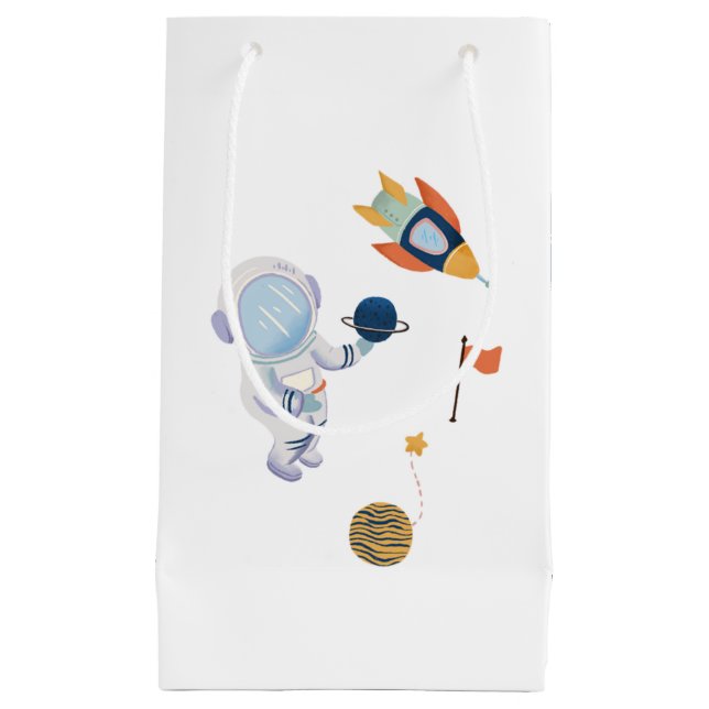 Outer Space Kids Birthday Party Gift Bag (Front)
