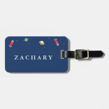 Outer Space Kids Luggage Tag
