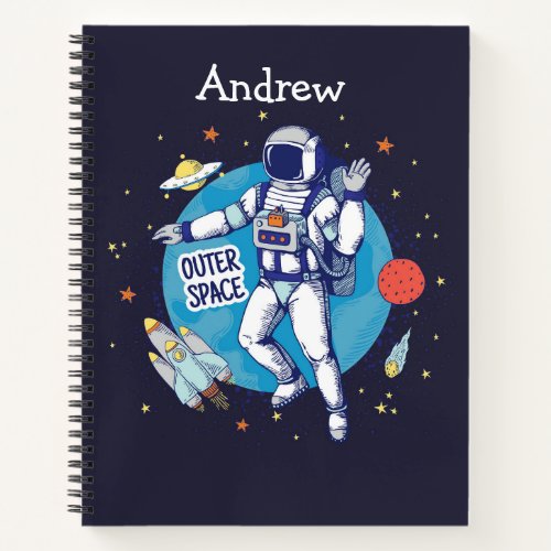 Outer Space Kids Sketch Notebook