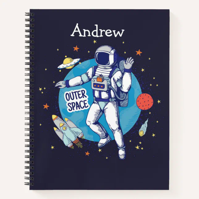 Outer Space Kids Sketch Notebook | Zazzle