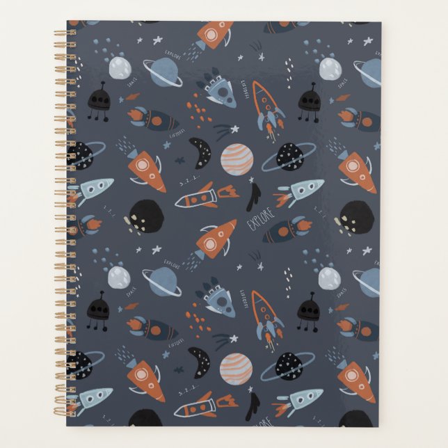 Outer space liftoff cosmic space universe  planner (Front)