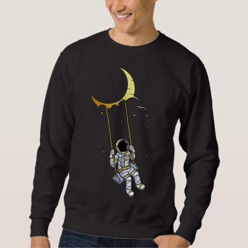 Outer Space Moon Cosmonaut Astronomy Kids Gift Ast Sweatshirt