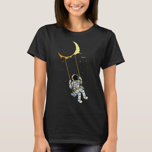 Outer Space Moon Cosmonaut Astronomy Kids Gift Ast T_Shirt