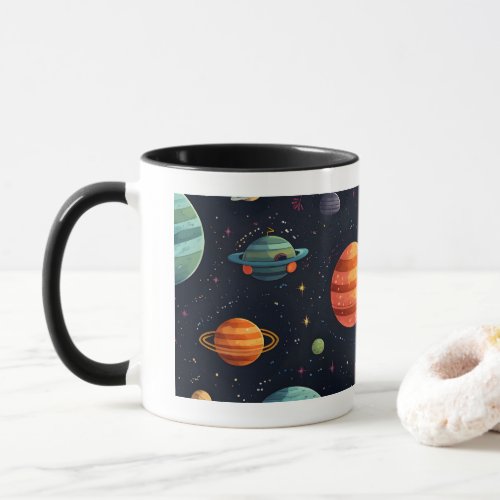 Outer space mug
