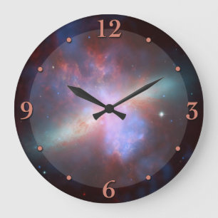 Outer Space Nebula Astronomy Clock