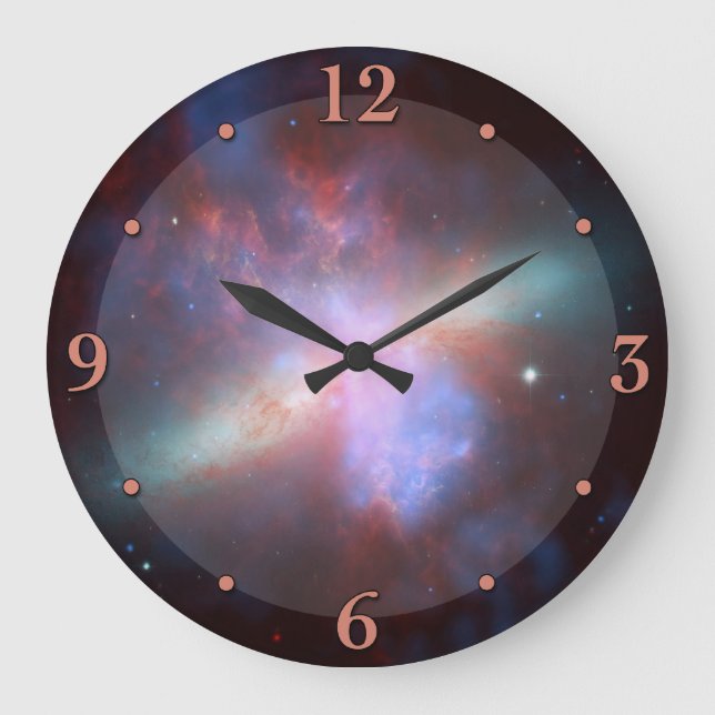 Outer Space Nebula Astronomy Clock (Front)