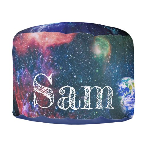 Outer Space Nebula Pouf