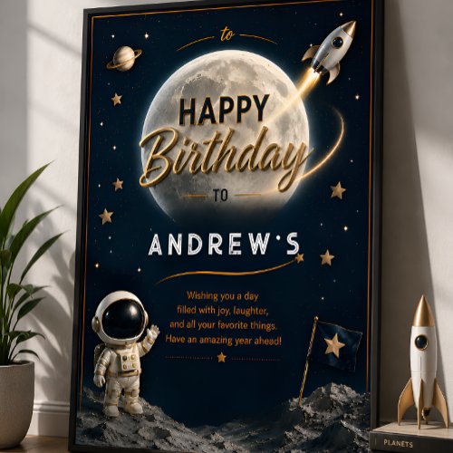 Outer Space Party Poster