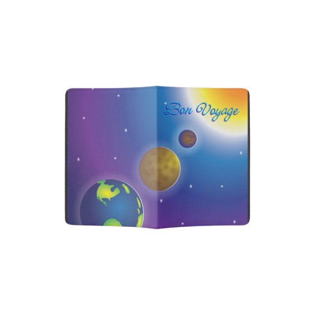 Outer Space Passport Holder (Opened)