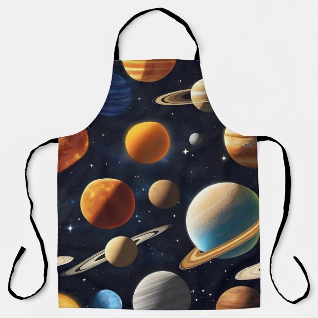 Outer Space Planets 2 Apron (Front)