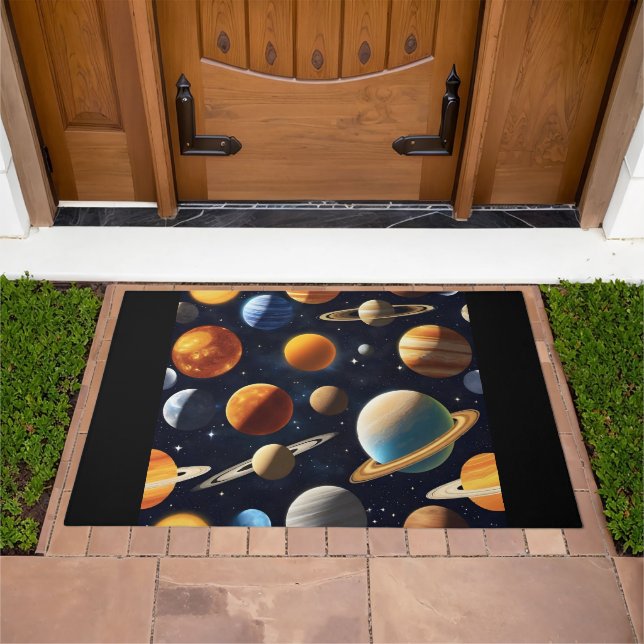 Outer Space Planets 2 Doormat (Outdoor)