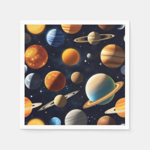 Outer Space Planets 2 Napkins