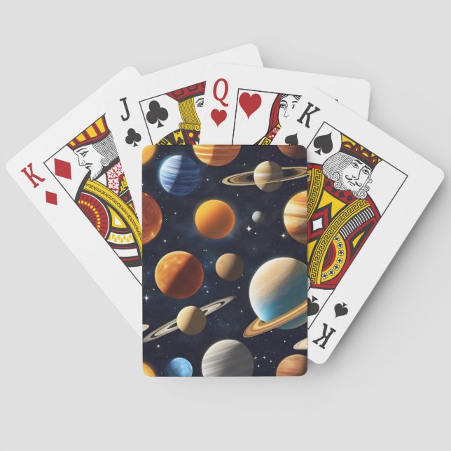 Outer Space Planets 2 Poker Cards (Back)