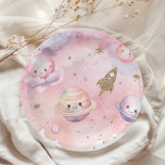 Outer space Planets and stars pink girl birthday Paper Plates<br><div class="desc">Outer space Planets and stars pink girl birthday Paper Plates
Matching items available.</div>