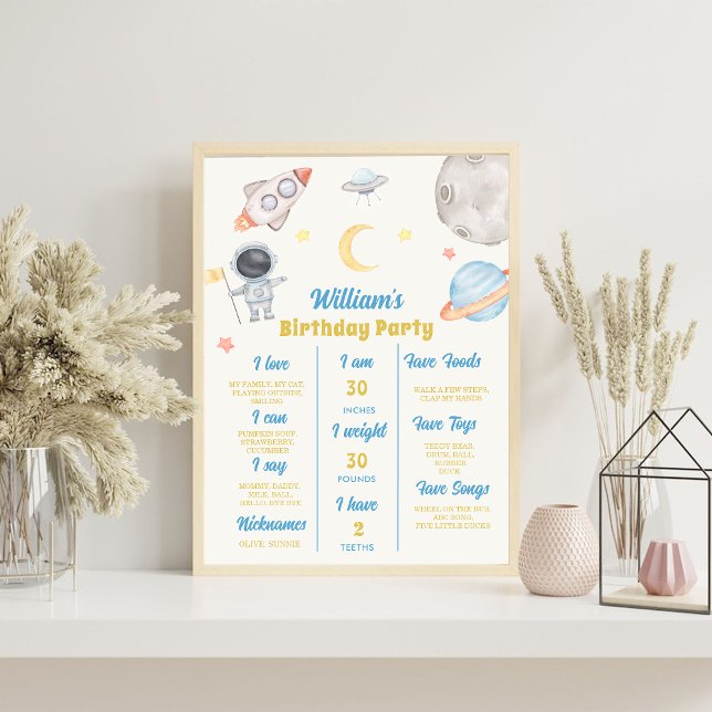 Outer Space Planets First Trip Milestone Sign  (Creator Uploaded)