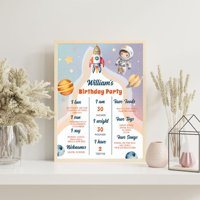 Outer Space Planets First Trip Milestone Sign  (Creator Uploaded)