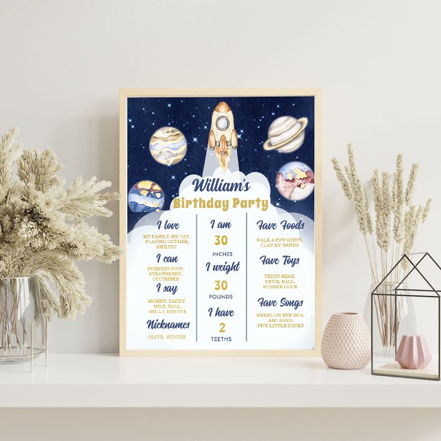 Outer Space Planets First Trip Milestone Sign  (Creator Uploaded)