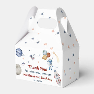 Outer Space Planets & Rocket Ship Birthday Party Favor Boxes
