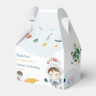 Outer Space Planets & Rocket Ship Birthday Party Favor Boxes